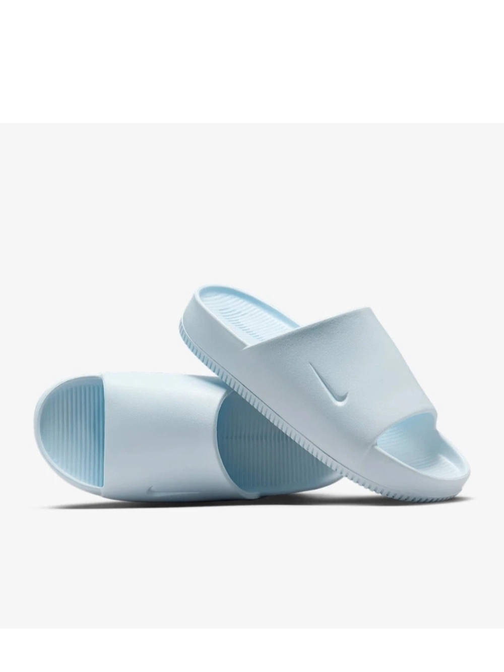 Nike Calm Slide Sandals Women, Size 10 Blue Tint, DX4816 400 Flip Flops New